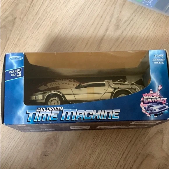 Back to the Future DeLorean Time Machine Toy Car - Silver - Picture 1 of 4